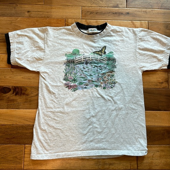 Vtg Day Breeze floral butterfly T shirt - Picture 1 of 5